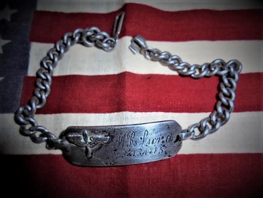 USAAF WWII pilots I.D. Bracelet.