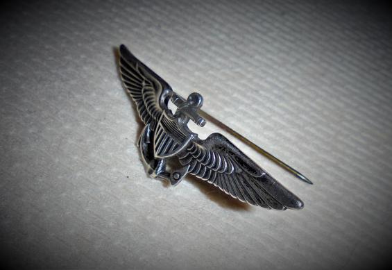 1920's/30's US Navy Observer Wings Cap Size