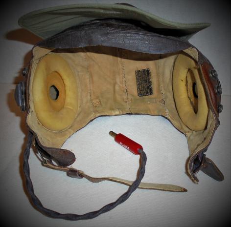 WWII USAF A-11 Flying Helmet & A-1 Visor