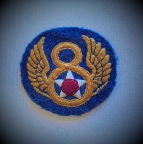 USAAF British made 8th Air Force Shoulder Title