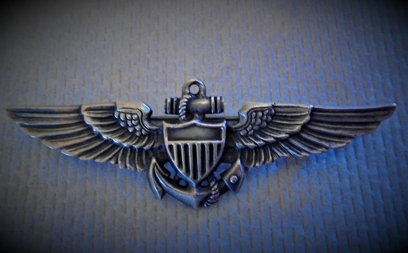 US Navy Observer wings. Sterling Silver.